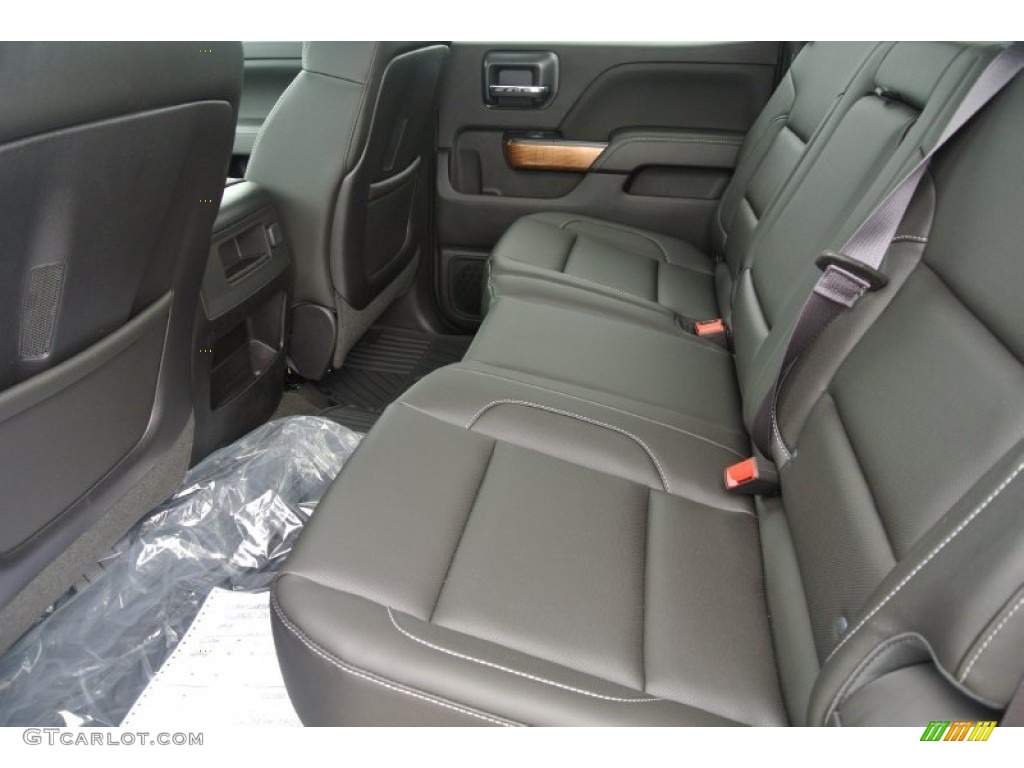 2015 Chevrolet Silverado 3500HD LTZ Crew Cab Dual Rear Wheel 4x4 Rear Seat Photo #97342461
