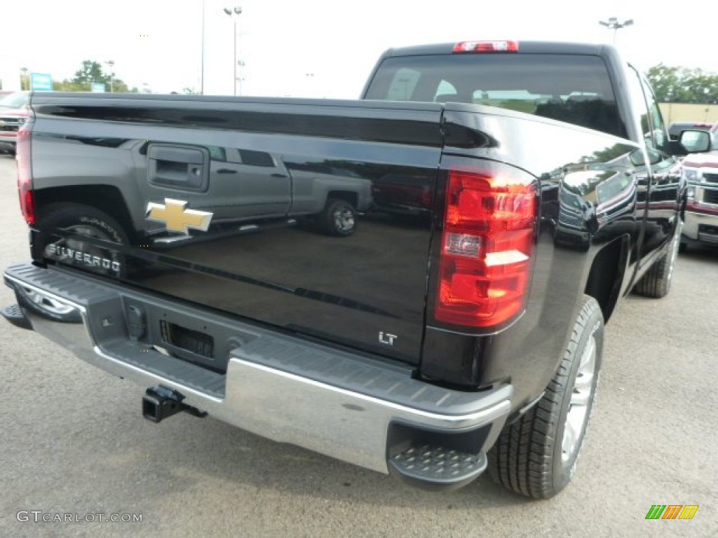 2015 Silverado 1500 LT Double Cab 4x4 - Black / Jet Black photo #5