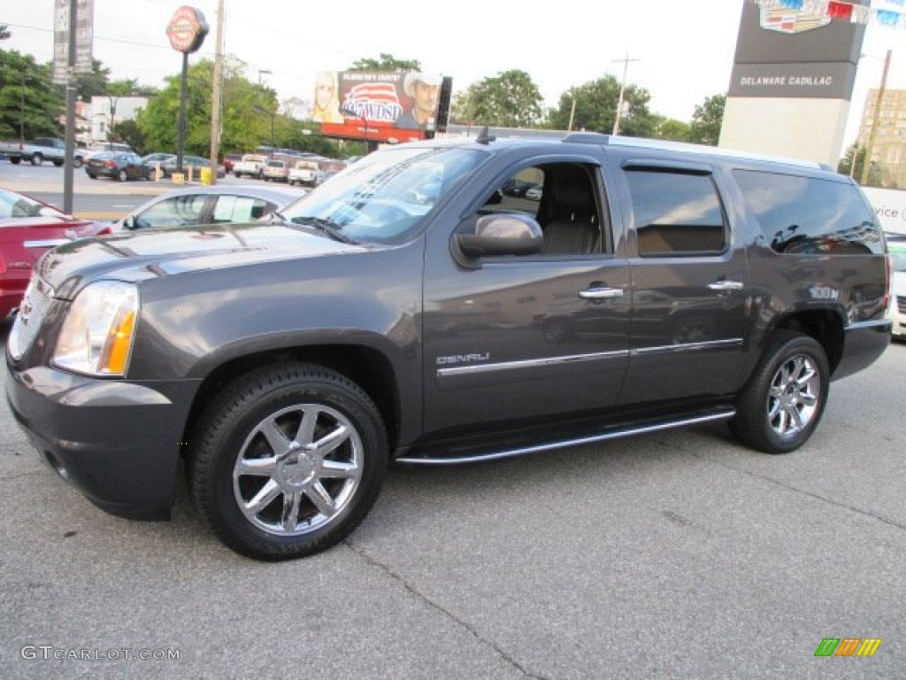 2010 Yukon XL Denali AWD - Storm Gray Metallic / Ebony photo #3