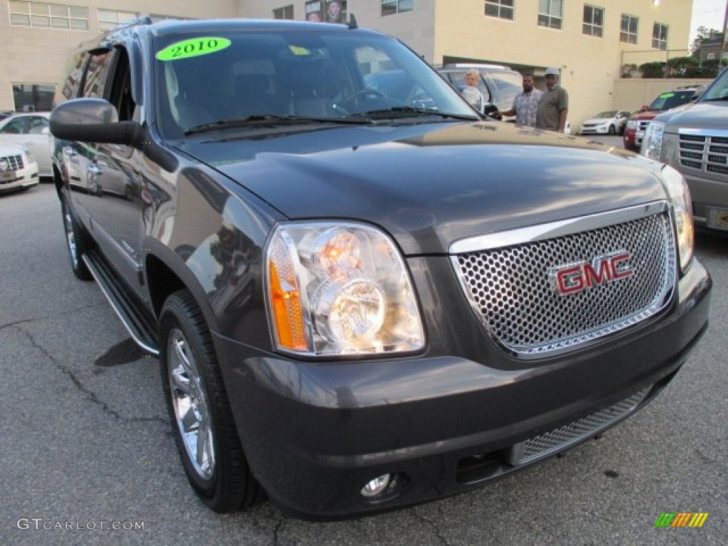 2010 Yukon XL Denali AWD - Storm Gray Metallic / Ebony photo #8