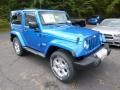 Hydro Blue Pearl 2015 Jeep Wrangler Sahara 4x4 Exterior