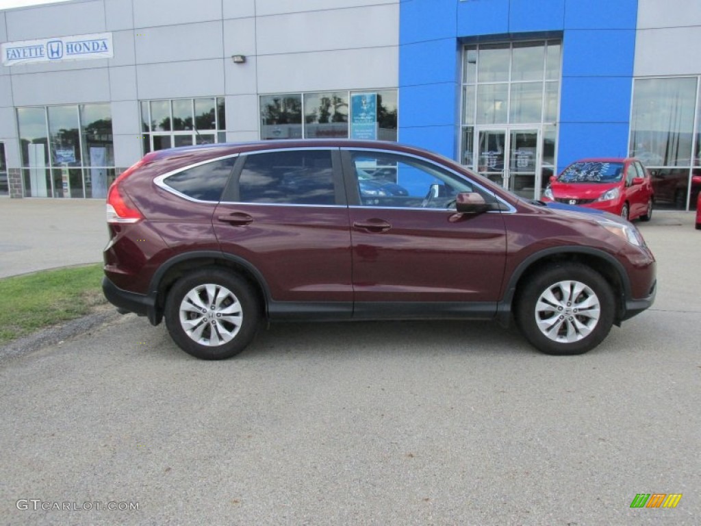 2012 CR-V EX 4WD - Basque Red Pearl II / Gray photo #2