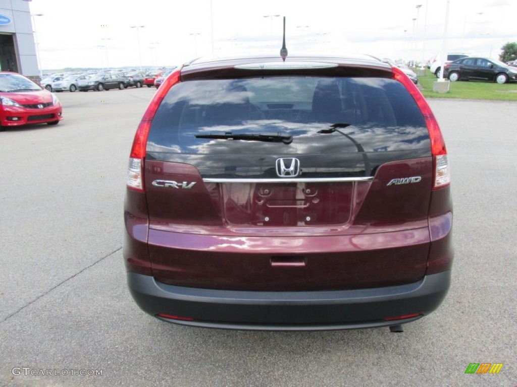 2012 CR-V EX 4WD - Basque Red Pearl II / Gray photo #3