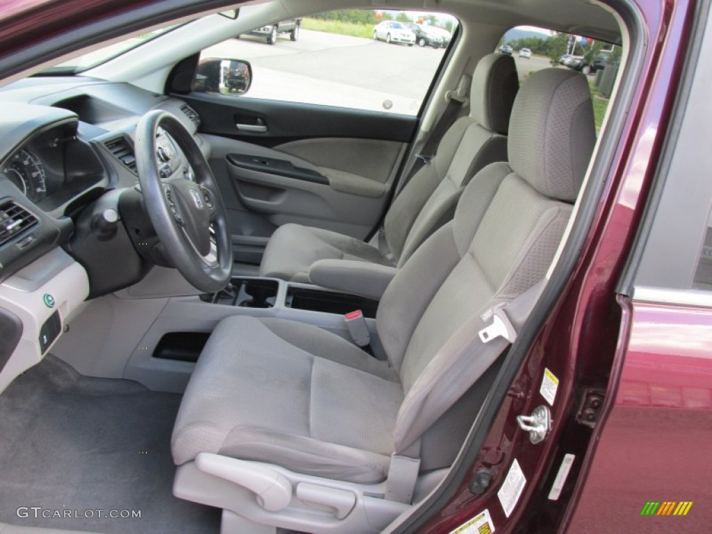 2012 CR-V EX 4WD - Basque Red Pearl II / Gray photo #7