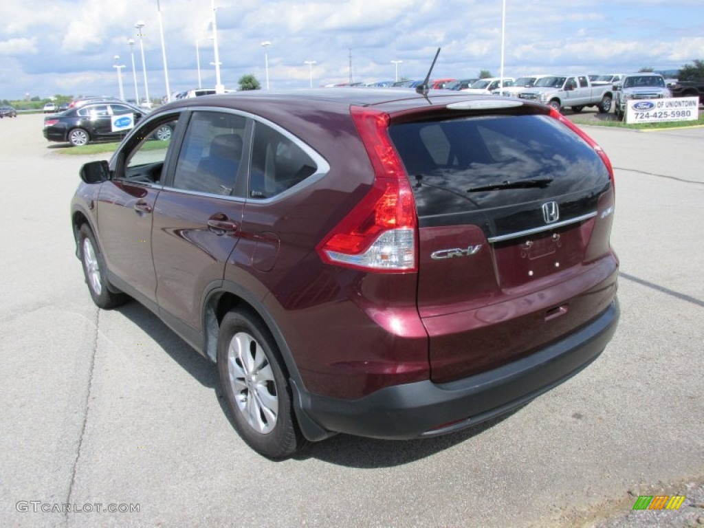 2012 CR-V EX 4WD - Basque Red Pearl II / Gray photo #17