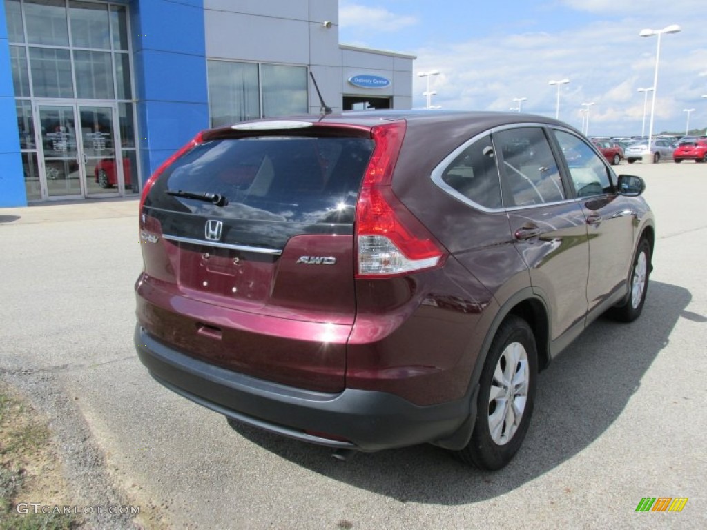 2012 CR-V EX 4WD - Basque Red Pearl II / Gray photo #18