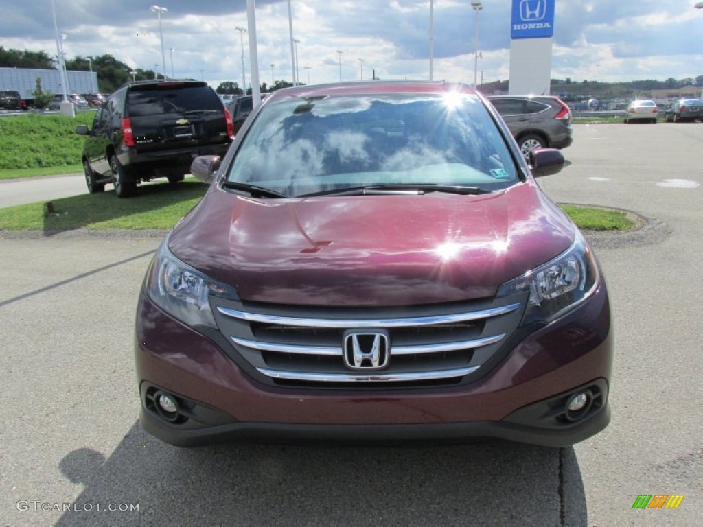 2012 CR-V EX 4WD - Basque Red Pearl II / Gray photo #19