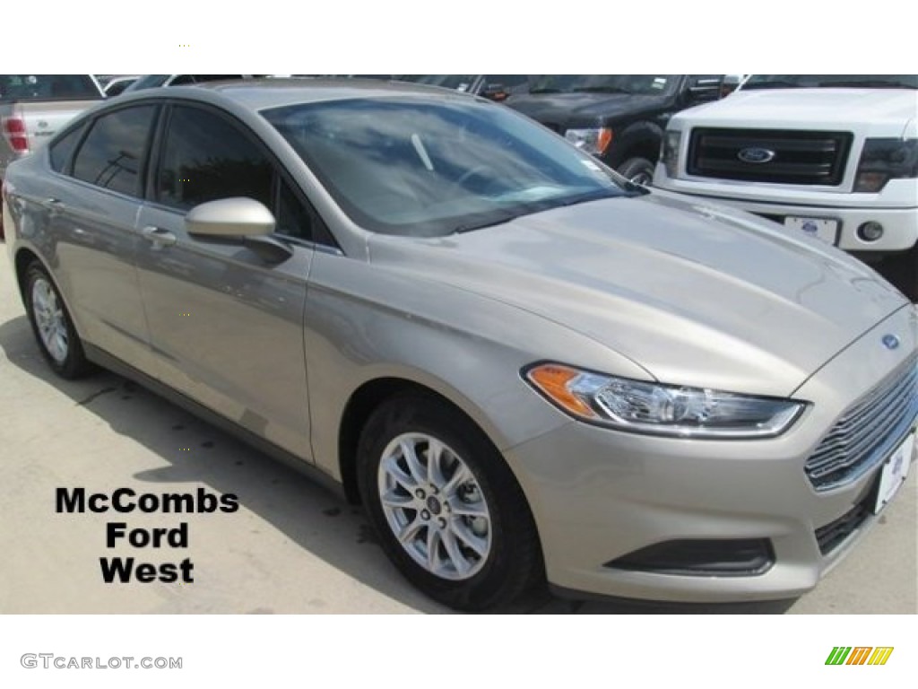 2015 Fusion S - Tectonic Silver Metallic / Earth Gray photo #6