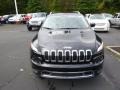 2015 Brilliant Black Crystal Pearl Jeep Cherokee Limited 4x4  photo #3