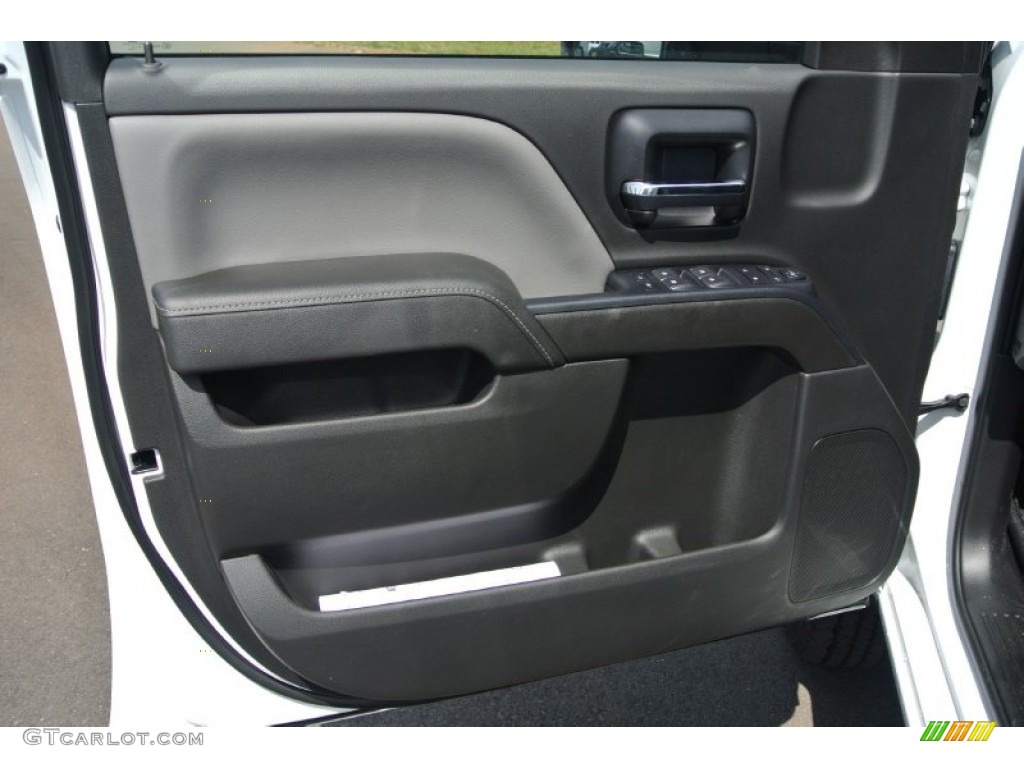 2015 Chevrolet Silverado 2500HD WT Crew Cab 4x4 Utility Jet Black/Dark Ash Door Panel Photo #97350804