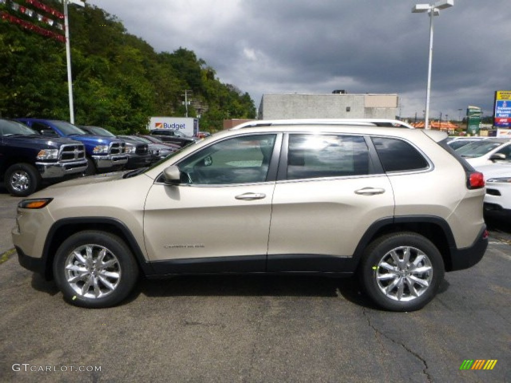 Cashmere Pearl 2015 Jeep Cherokee Limited 4x4 Exterior Photo #97352706