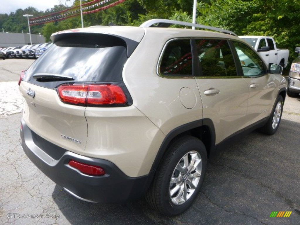 2015 Cherokee Limited 4x4 - Cashmere Pearl / Black/Light Frost Beige photo #5