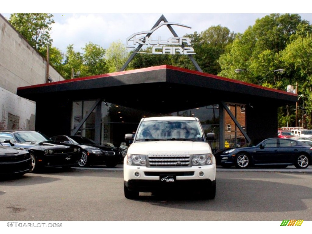 2009 Range Rover Sport Supercharged - Alaska White / Tan/Ebony photo #2