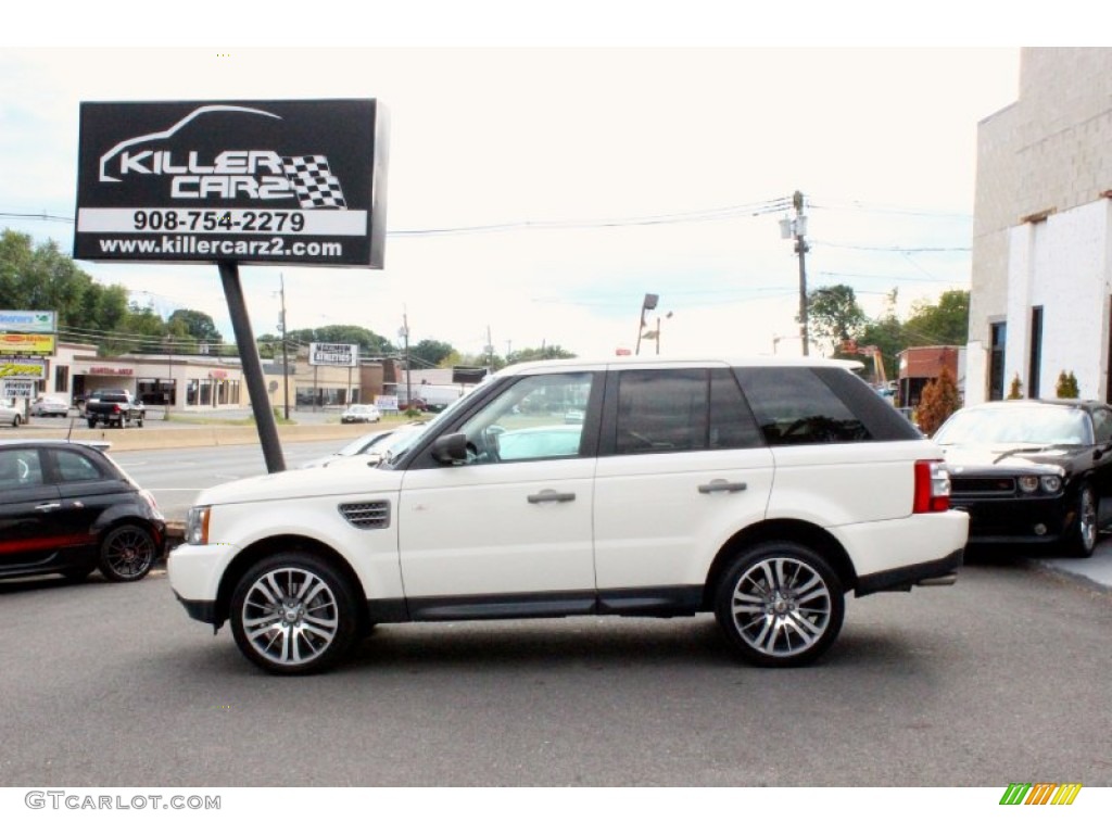 2009 Range Rover Sport Supercharged - Alaska White / Tan/Ebony photo #4
