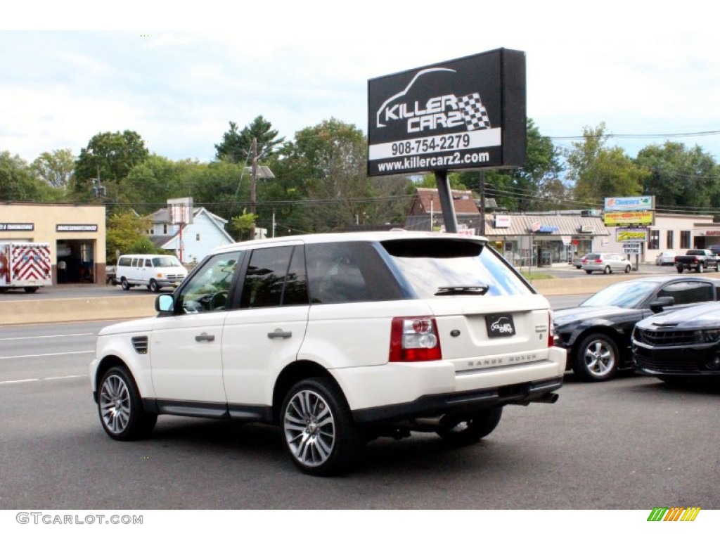2009 Range Rover Sport Supercharged - Alaska White / Tan/Ebony photo #5