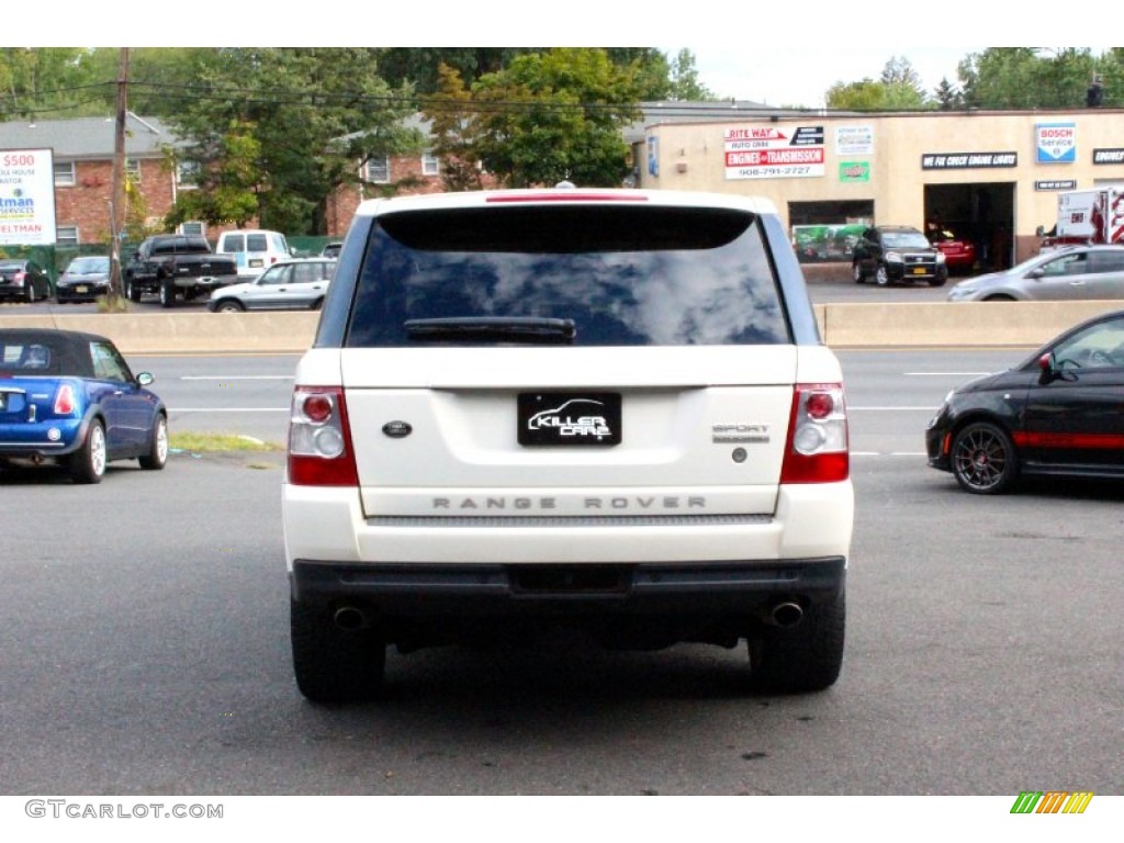 2009 Range Rover Sport Supercharged - Alaska White / Tan/Ebony photo #6
