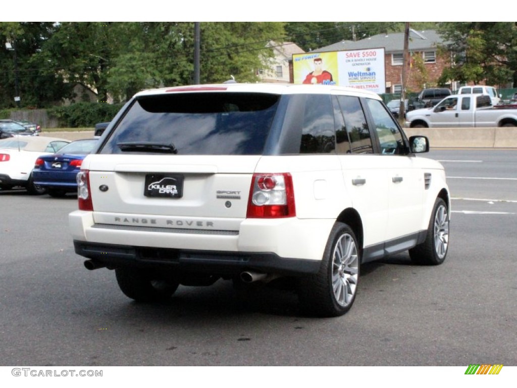 2009 Range Rover Sport Supercharged - Alaska White / Tan/Ebony photo #8