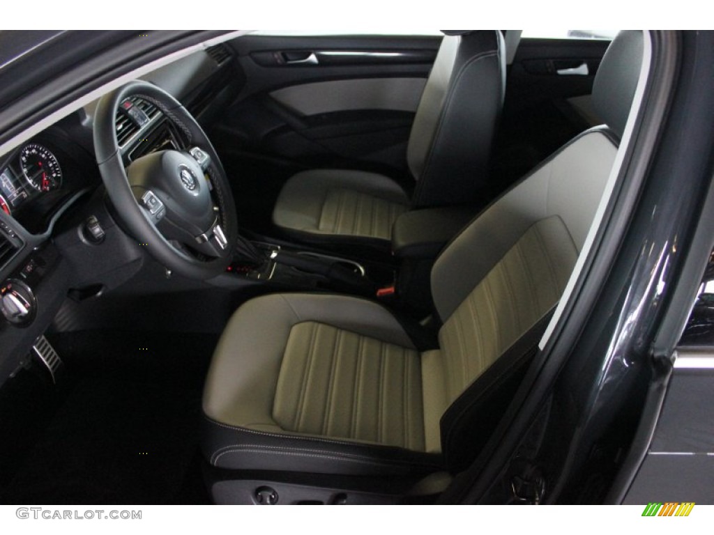 Black/Moonrock Gray Interior 2015 Volkswagen Passat Sport Sedan Photo #97355526