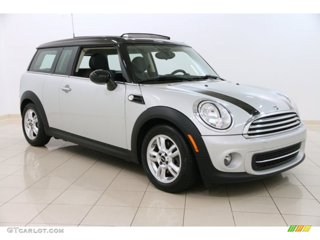 2014 Cooper Clubman - White Silver Metallic / Carbon Black photo #1