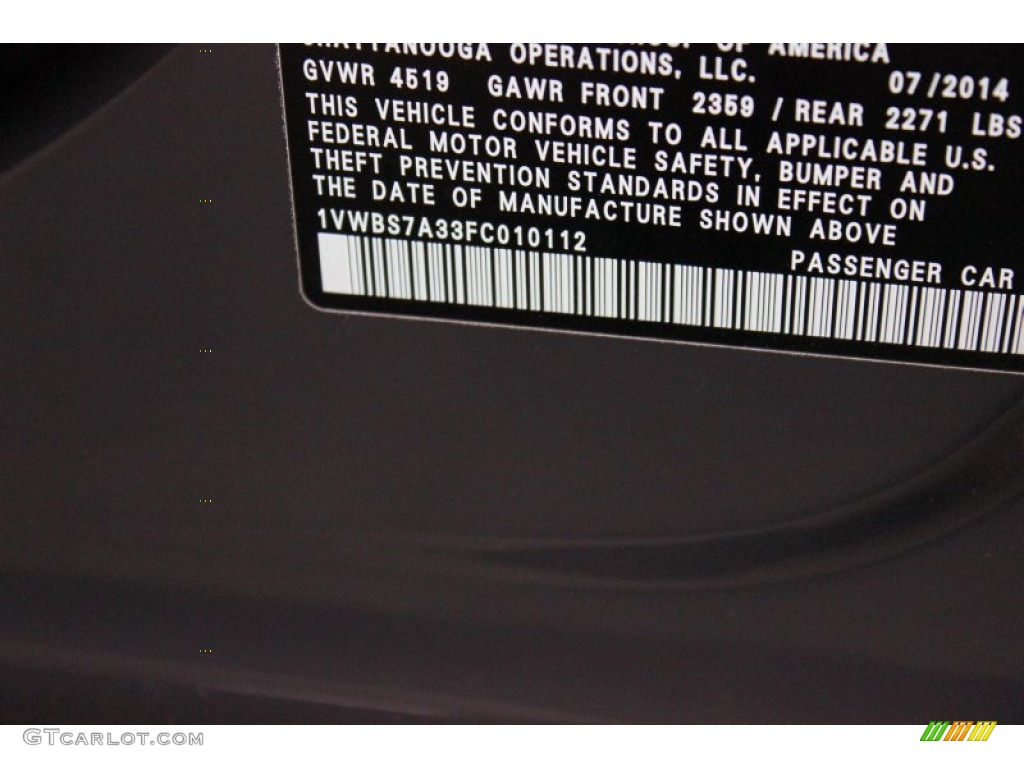 2015 Passat Sport Sedan - Urano Gray / Black/Moonrock Gray photo #26