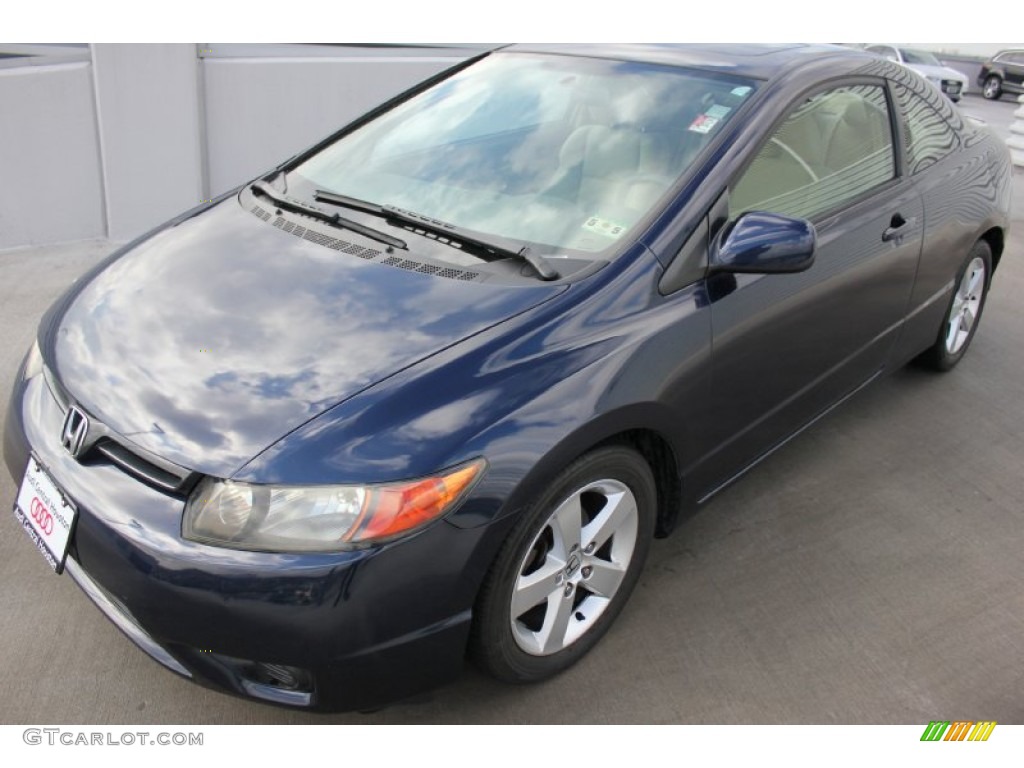 2006 Civic EX Coupe - Magnetic Pearl / Ivory photo #3