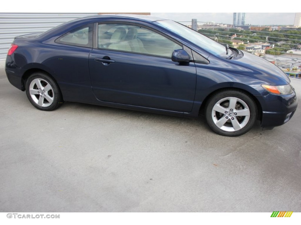 2006 Civic EX Coupe - Magnetic Pearl / Ivory photo #9