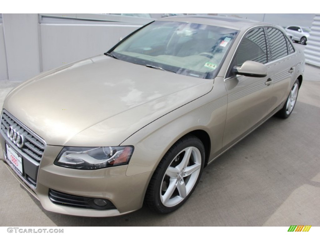 2010 A4 2.0T quattro Sedan - Dakar Beige Metallic / Beige photo #3