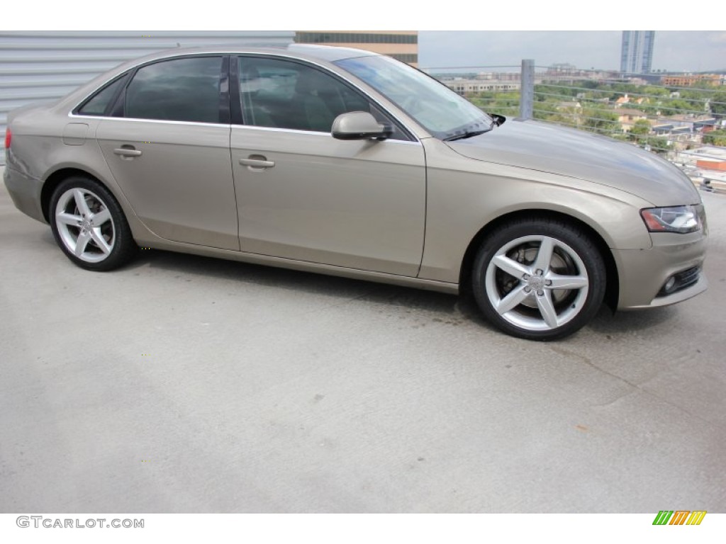 2010 A4 2.0T quattro Sedan - Dakar Beige Metallic / Beige photo #9