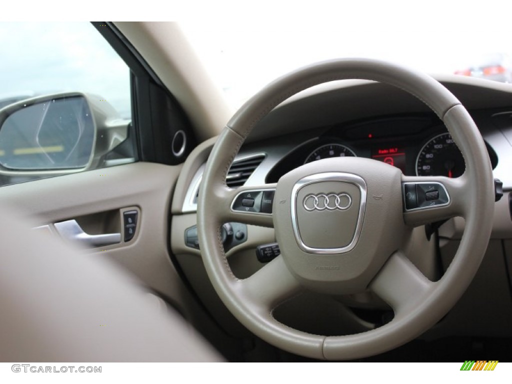 2010 A4 2.0T quattro Sedan - Dakar Beige Metallic / Beige photo #27