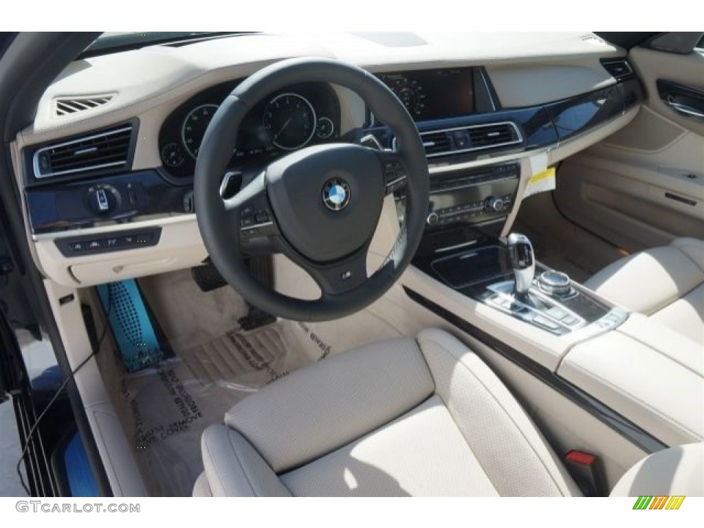 Oyster Interior 2015 BMW 7 Series 740Li Sedan Photo #97358922