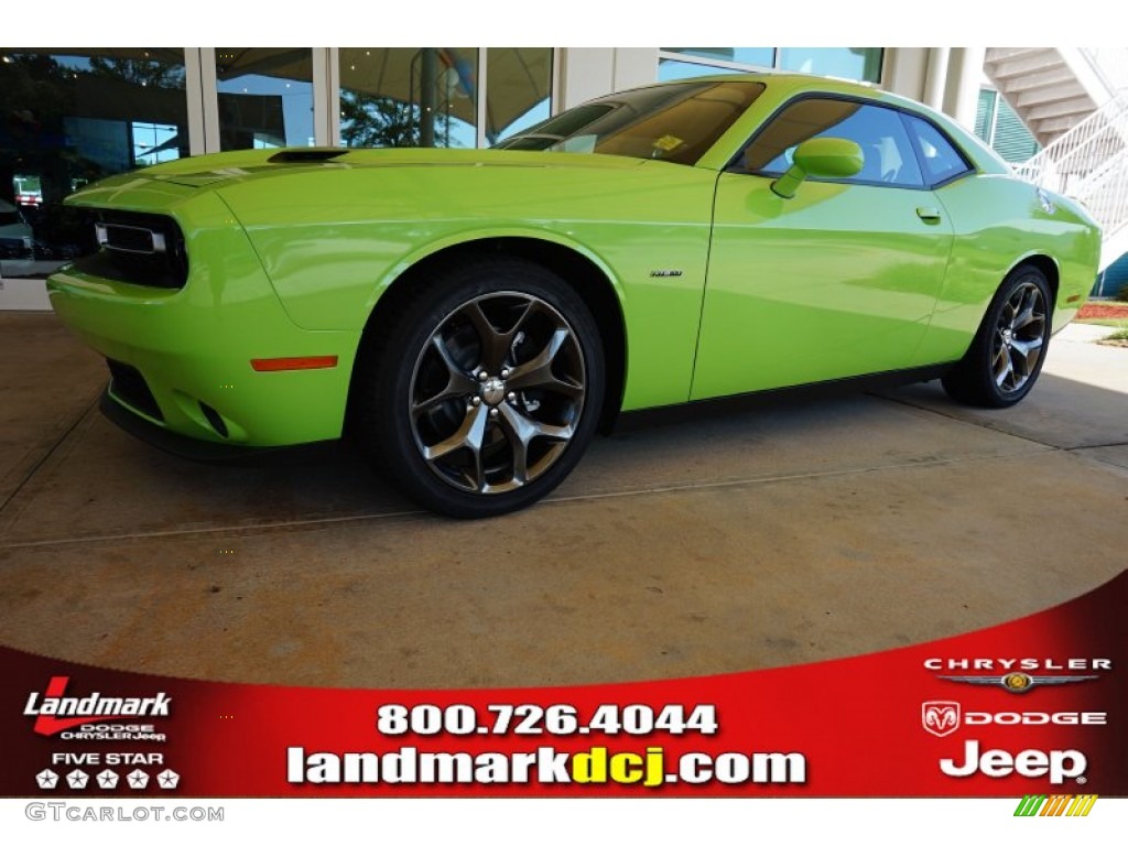 2015 Challenger R/T - Sublime Green Pearl / Black photo #1