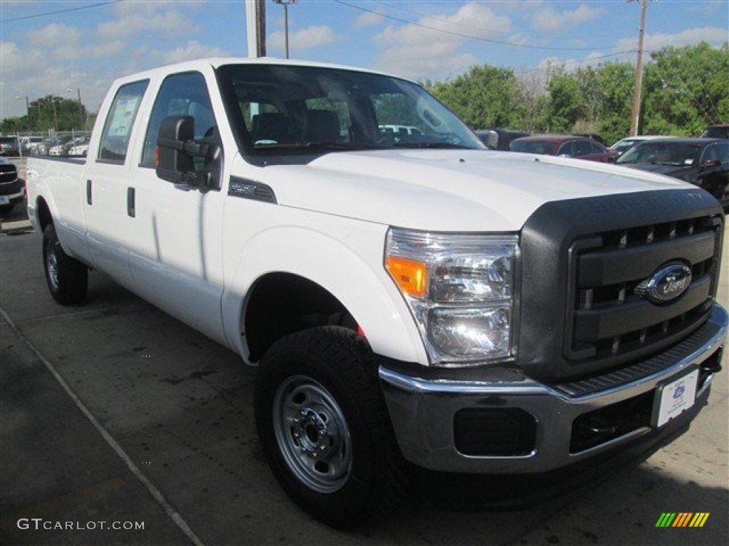 2015 F250 Super Duty XL Crew Cab 4x4 - Oxford White / Steel photo #5