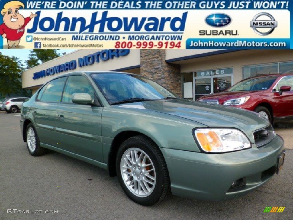 2003 Legacy L Sedan - Seamist Green Pearl / Gray photo #1