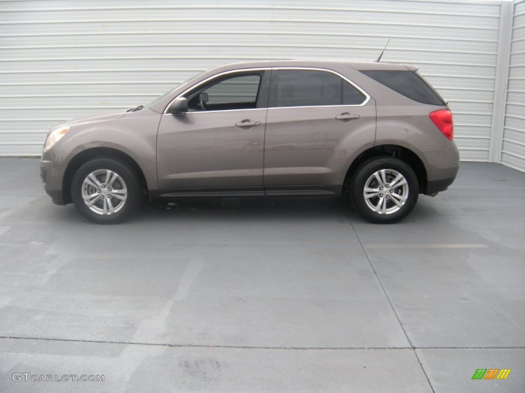 2010 Equinox LS - Mocha Steel Metallic / Jet Black/Light Titanium photo #3