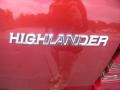 2002 Sundown Red Pearl Toyota Highlander V6  photo #13