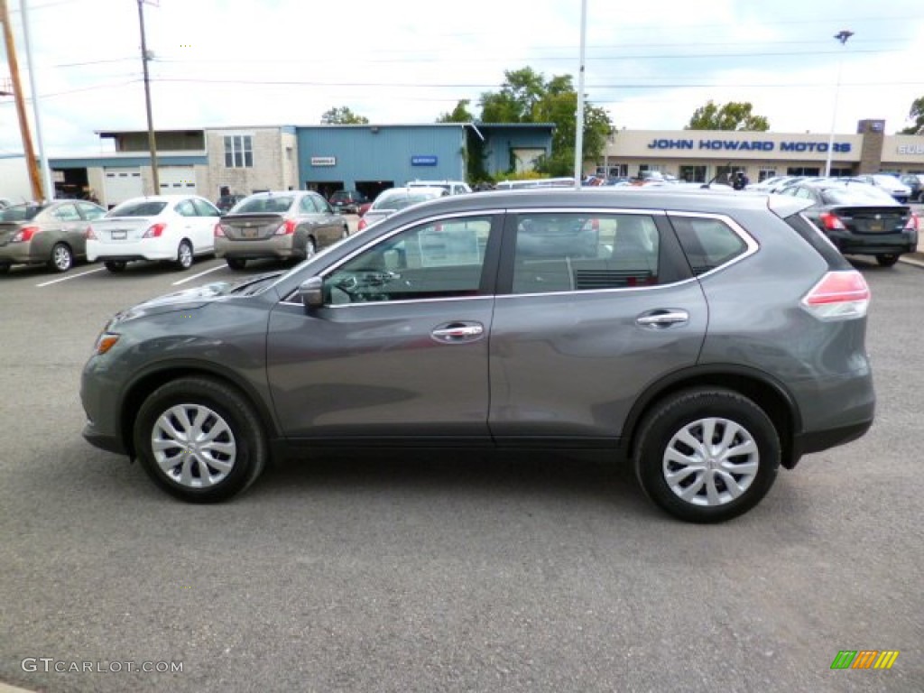 2015 Rogue S AWD - Gun Metallic / Charcoal photo #4