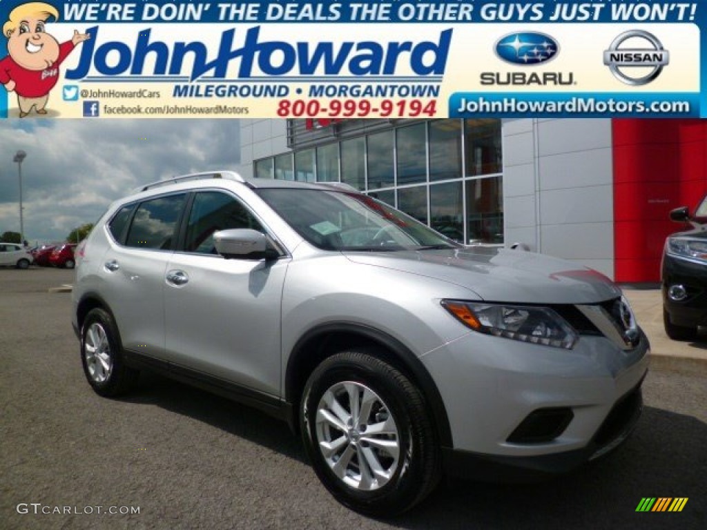 2015 Rogue SV AWD - Brilliant Silver / Charcoal photo #1