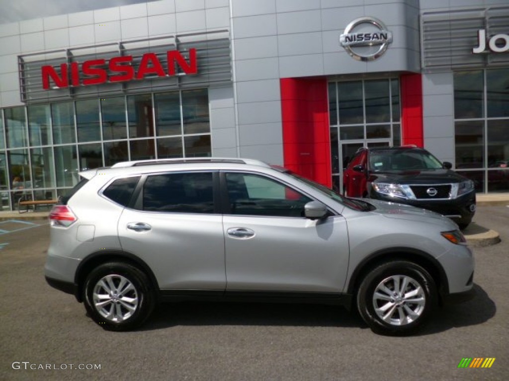 Brilliant Silver 2015 Nissan Rogue SV AWD Exterior Photo #97369530