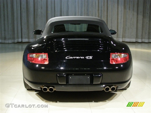 2007 911 Carrera 4S Cabriolet - Black / Black photo #16