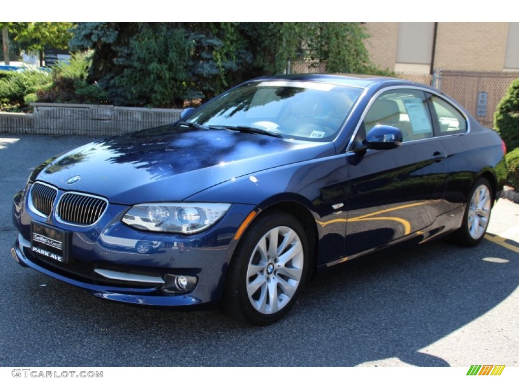 2012 3 Series 328i xDrive Coupe - Deep Sea Blue Metallic / Cream Beige photo #6