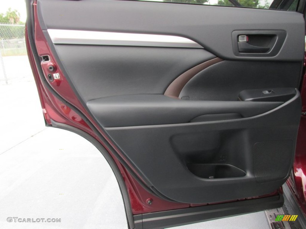 2015 Toyota Highlander LE Black Door Panel Photo #97371291