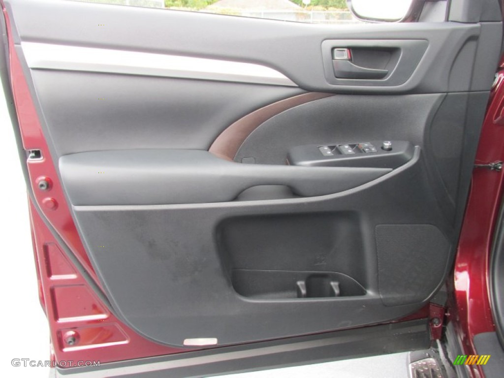 2015 Toyota Highlander LE Black Door Panel Photo #97371342