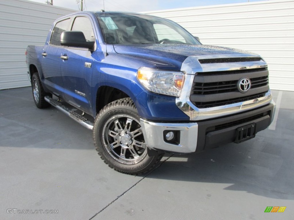 2014 Tundra SR5 Crewmax - Blue Ribbon Metallic / Graphite photo #2