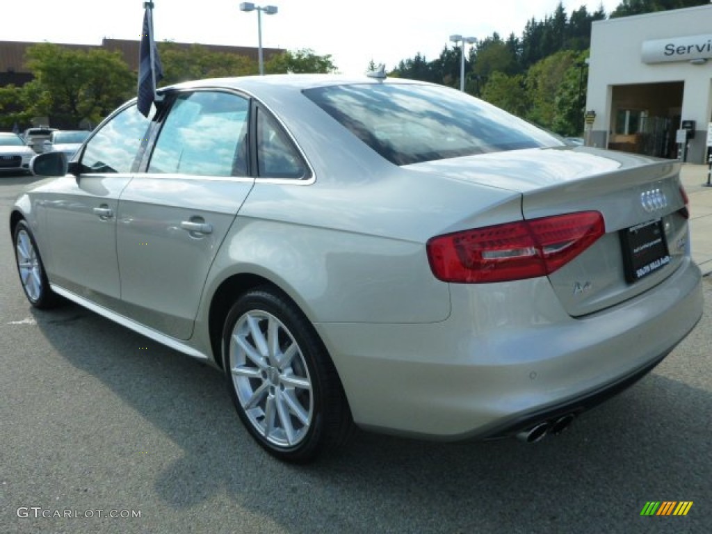 2014 A4 2.0T quattro Sedan - Cuvee Silver Metallic / Velvet Beige/Black photo #3