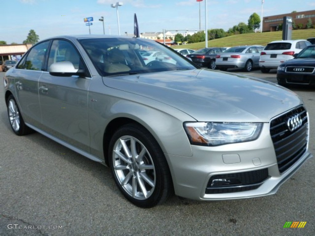 2014 A4 2.0T quattro Sedan - Cuvee Silver Metallic / Velvet Beige/Black photo #7