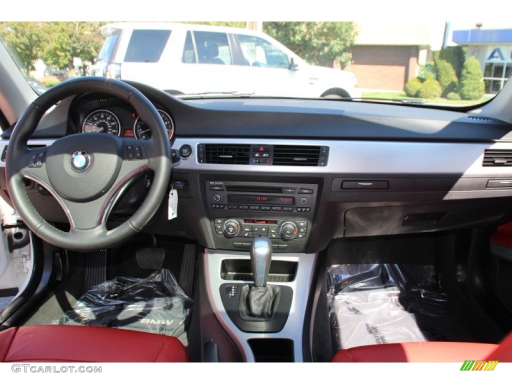 2011 3 Series 328i xDrive Coupe - Mineral White Metallic / Coral Red/Black Dakota Leather photo #15