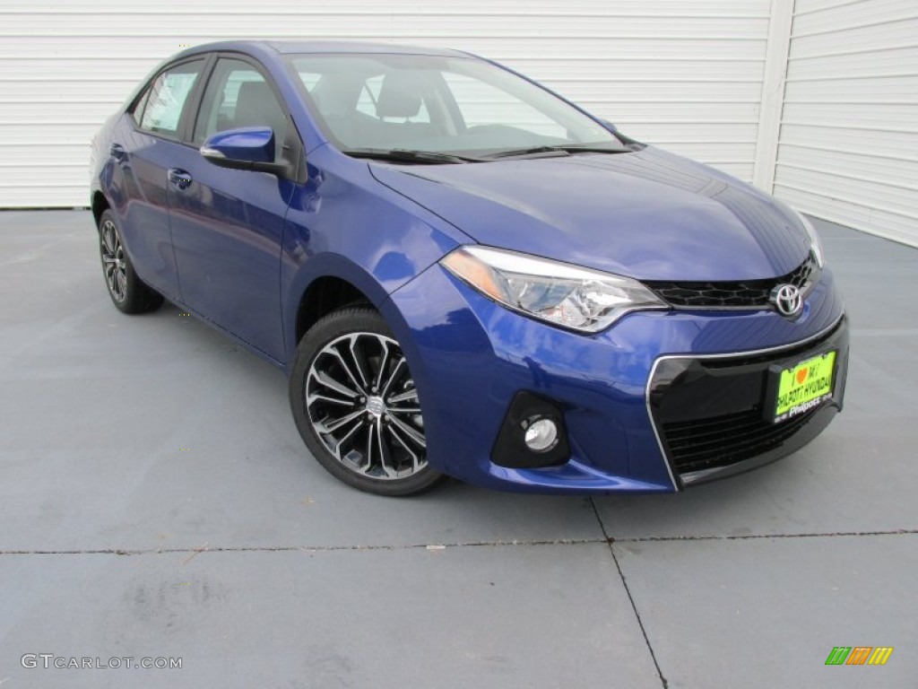 2014 Corolla S - Blue Crush Metallic / Black photo #1