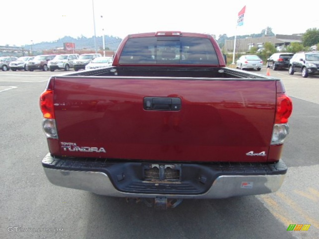 2007 Tundra Limited Double Cab 4x4 - Salsa Red Pearl / Graphite Gray photo #8
