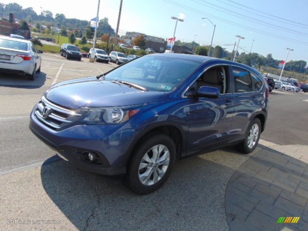 2012 CR-V EX 4WD - Twilight Blue Metallic / Gray photo #4