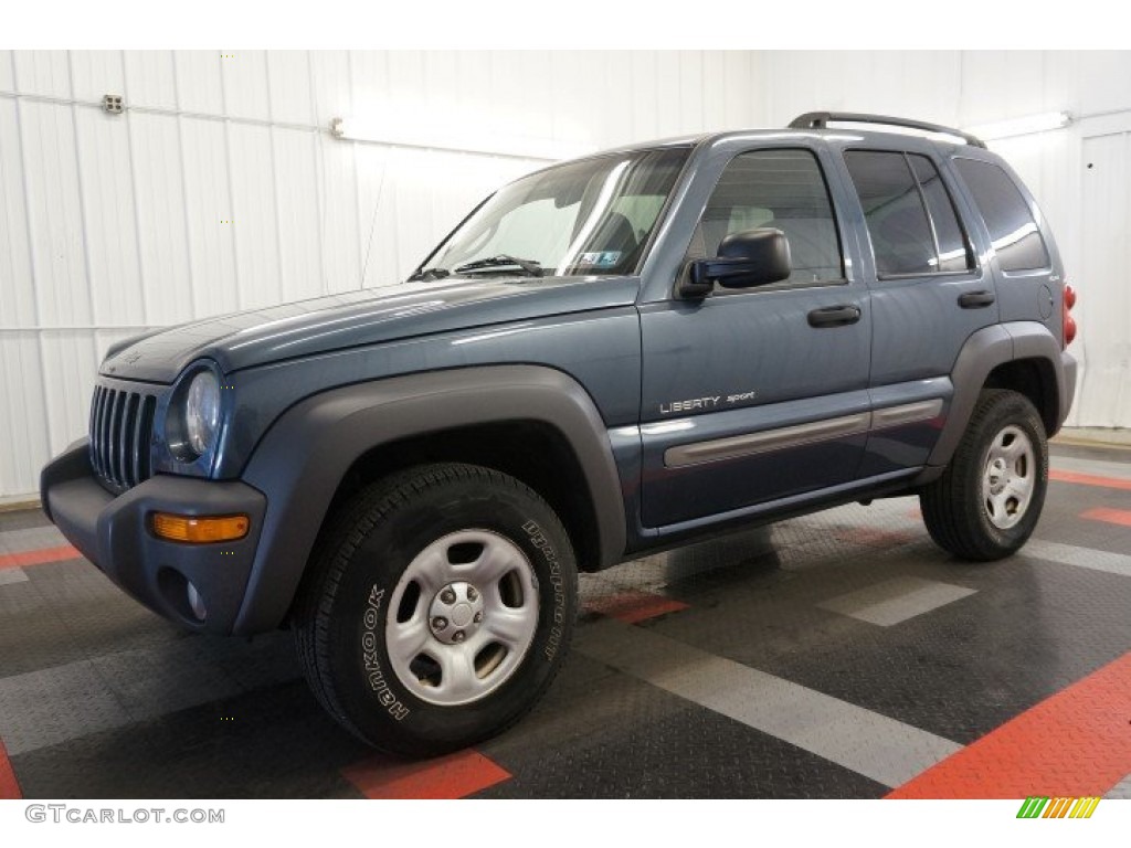 2002 Liberty Sport 4x4 - Steel Blue Pearlcoat / Dark Slate Gray photo #2